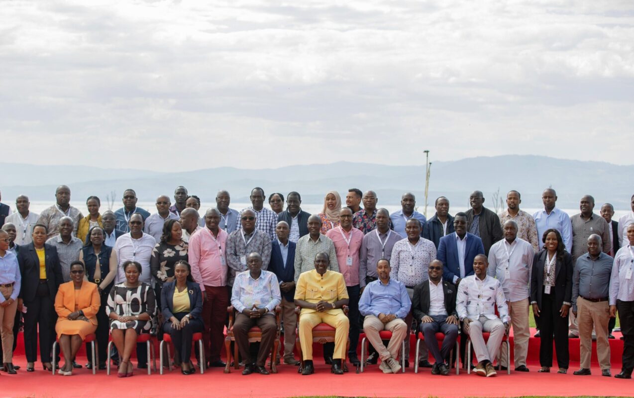 Leaders Gather with President William Ruto for National Executive Retreat Press Briefing in Naivasha - Dr Raymond Omollo
