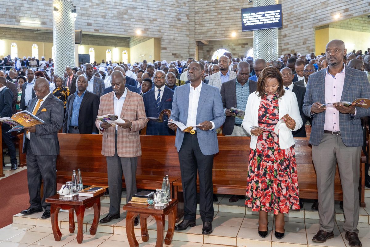 Government Leaders Unite with President Ruto in Nyeri Cathedral, Emphasizing Faith's Role in Nation-Building Dr. Raymond Omollo