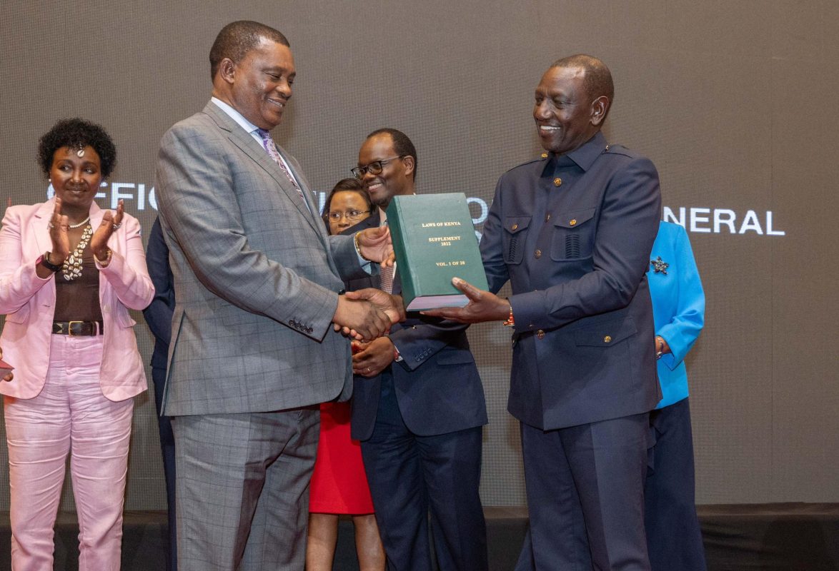 Leaders Gather for Unveiling of 24th Annual Supplement to the Laws of Kenya with President -Williams Ruto - Dr. Raymond Omollo