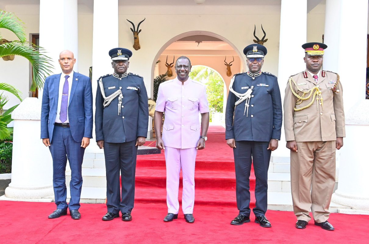 Presentation of Newly-Appointed Deputy Inspector Generals Eliud Lagat and Gilbert Masengeli at State House, Mombasa - Dr. Raymond Omollo