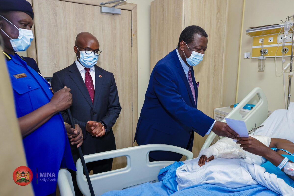 Compassionate Visit to Injured Police Officers at Nairobi West Hospital - Dr. Raymond omollo