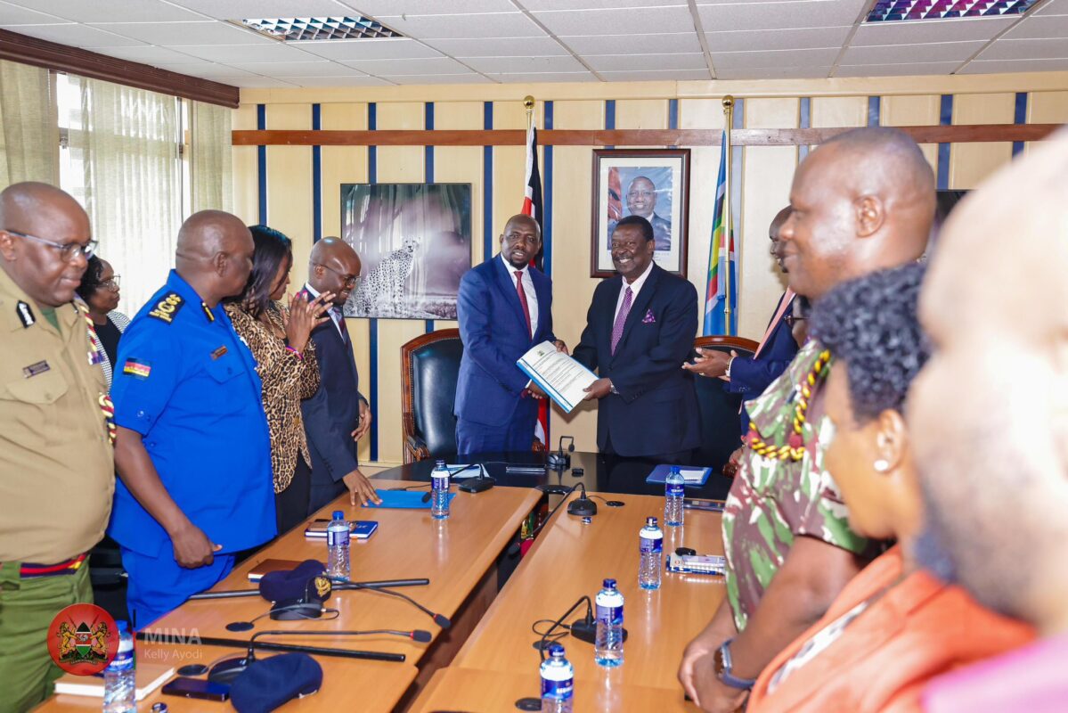 Hon. Musalia Mudavadi Hands Over Ministry of Interior to Hon. Kipchumba Murkomen - Dr. Raymond Omollo
