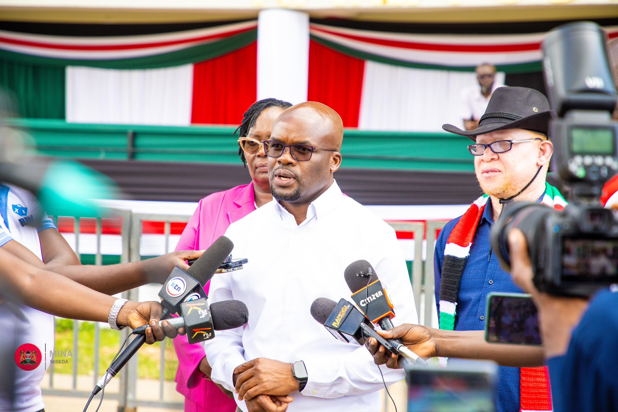 Inspecting Readiness for the 62nd Madaraka Day Celebrations - Dr. Raymond omollo