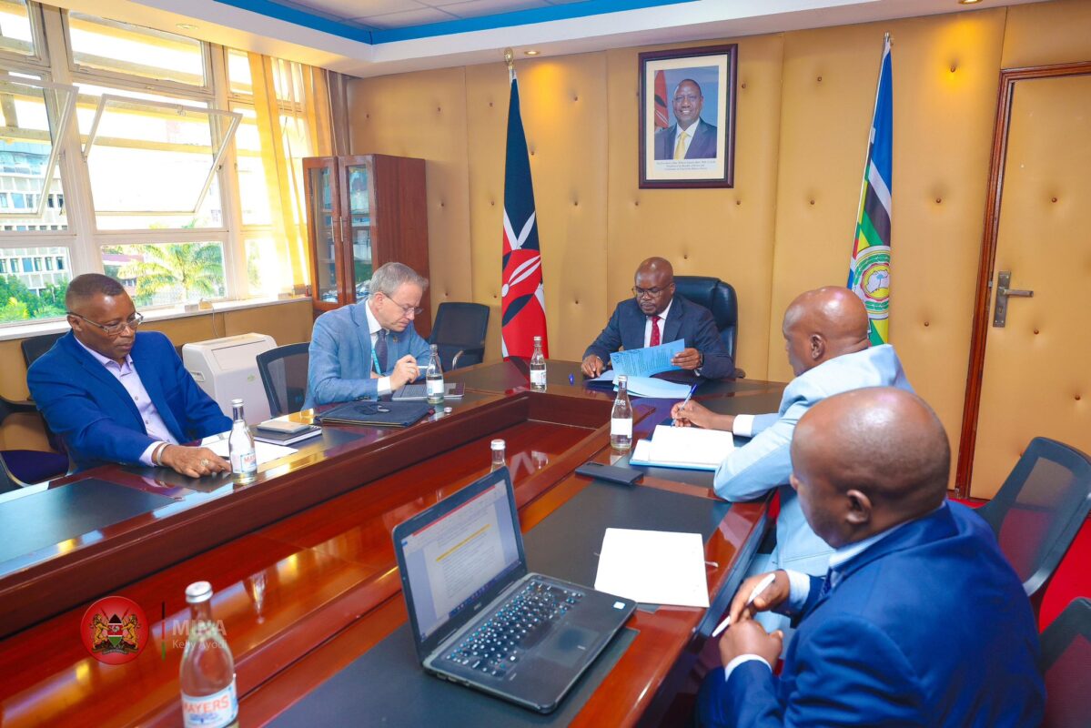 Meeting with UN Resident Coordinator Dr. Stephen Jackson - Dr. Raymond Omollo