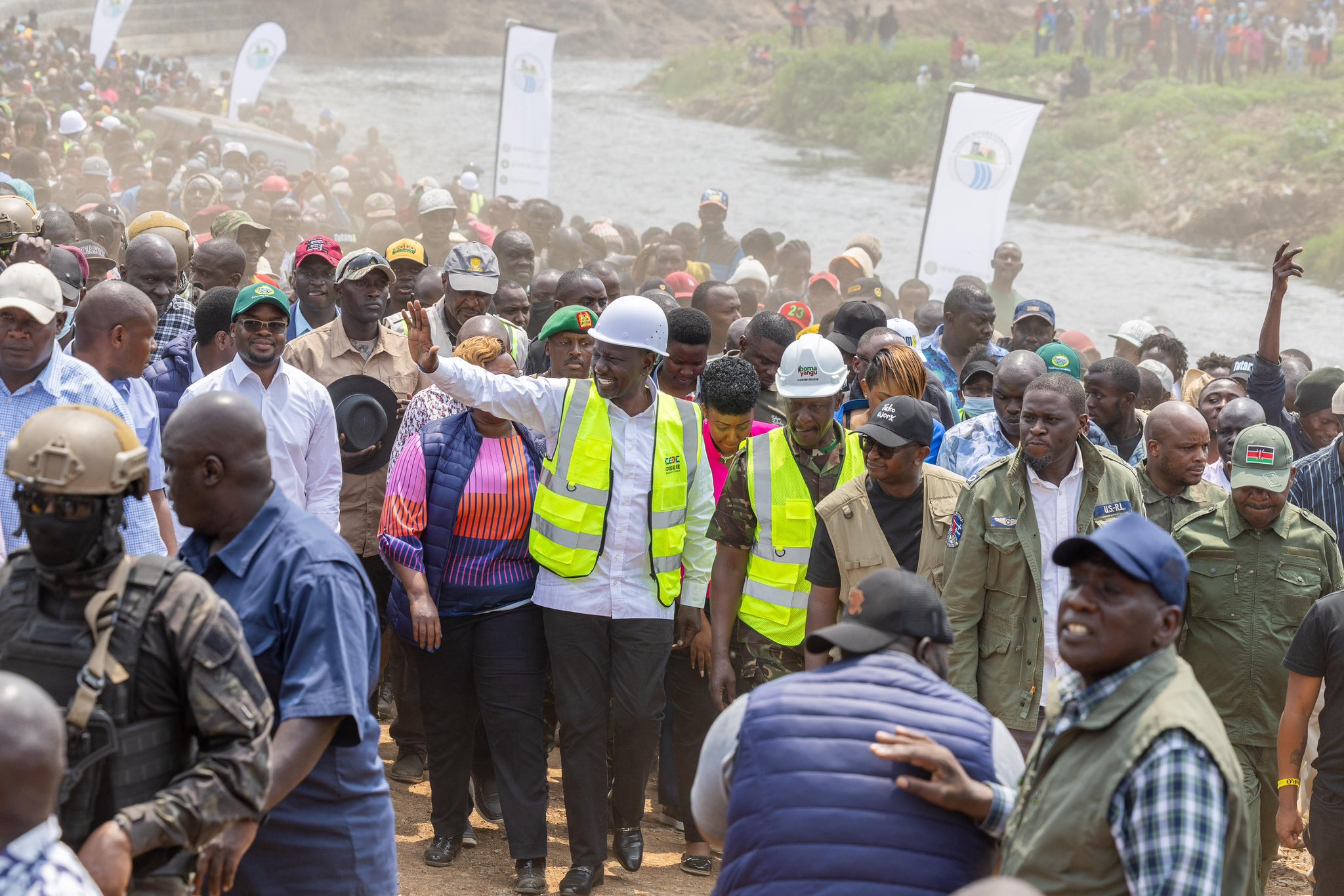 Inspection Tour of Nairobi Rivers Regeneration Project with H.E. President Ruto - Dr. Raymond Omollo