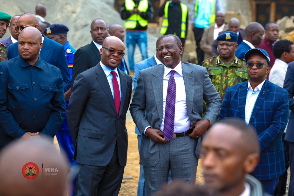 Inspection of Kilimani Police Housing Project with H.E. President Ruto - Dr. Raymond Omollo