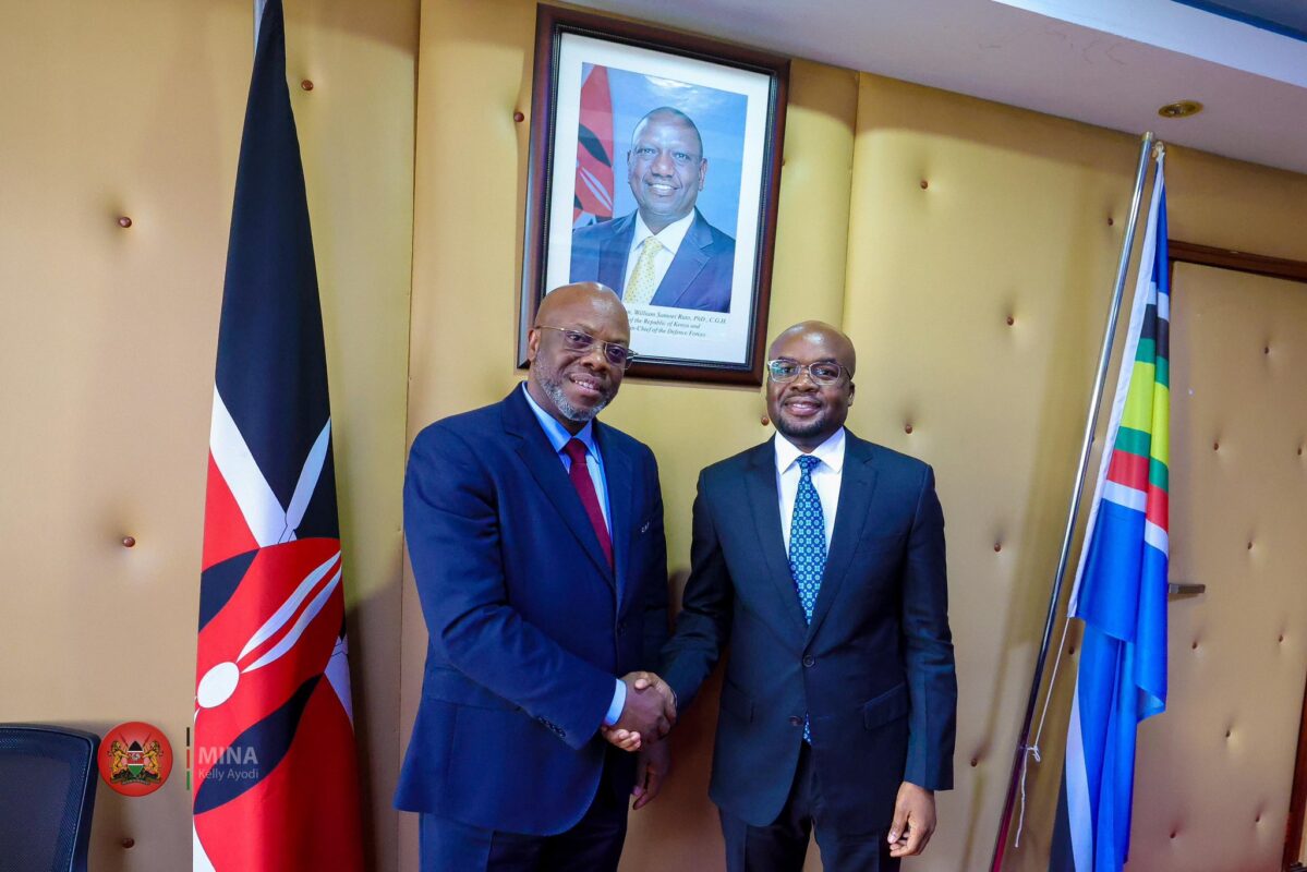 Meeting with CAF Head of Safety & Security on Pamoja CHAN Tournament - Dr. Raymond Omollo